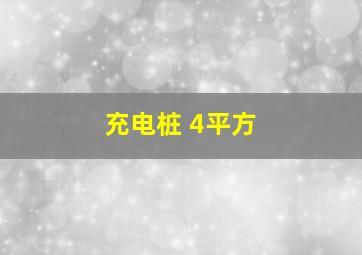 充电桩 4平方